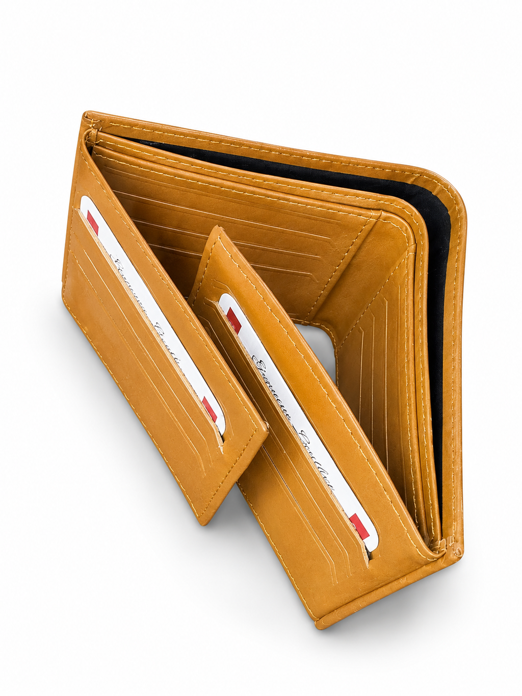 HeritageCraft™ Men's Genuine Leather Trifold Wallet | RFID Blocking | Dual ID Window