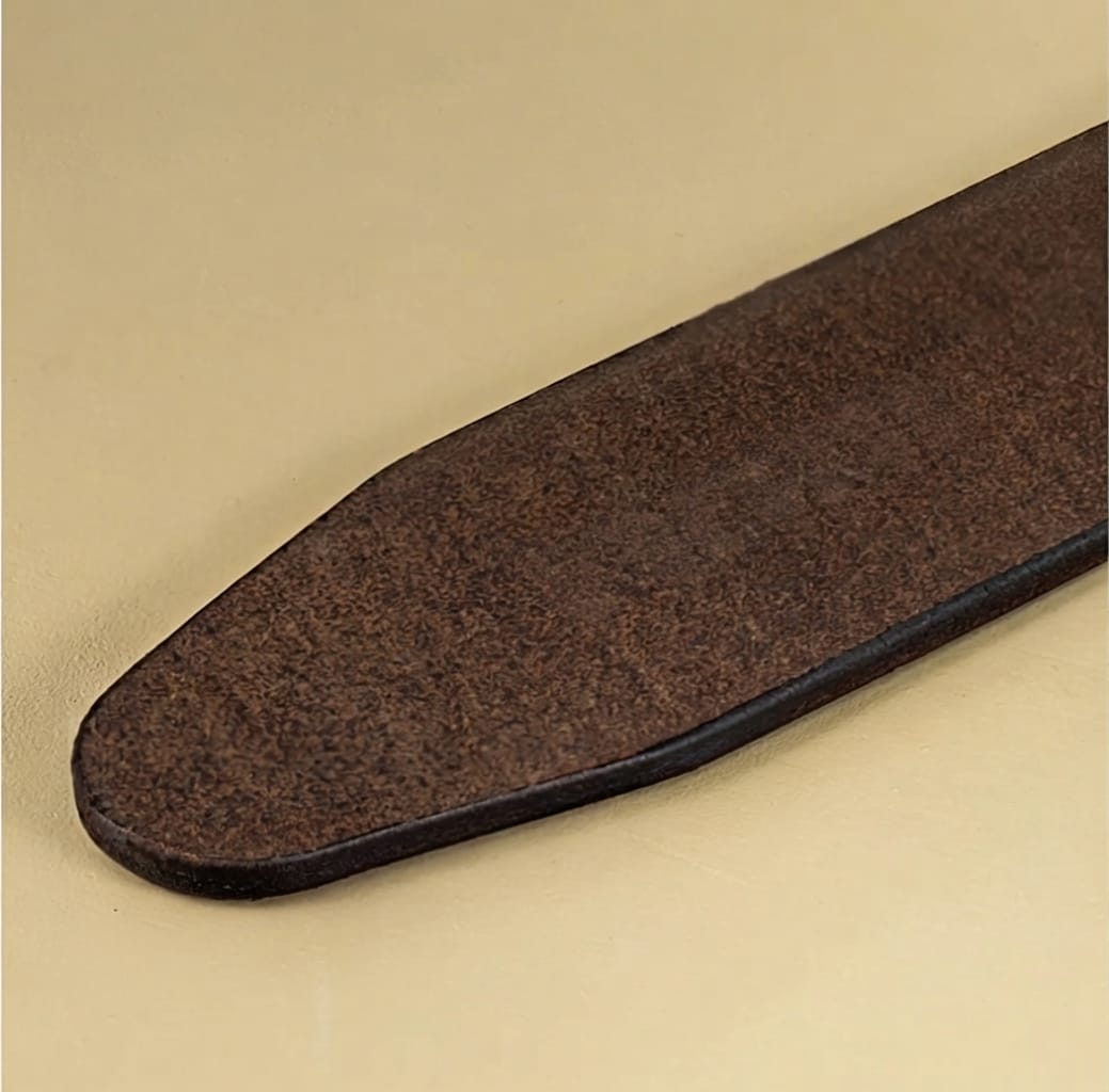 Classic Crocodile-Style Cow Leather Belt for Men