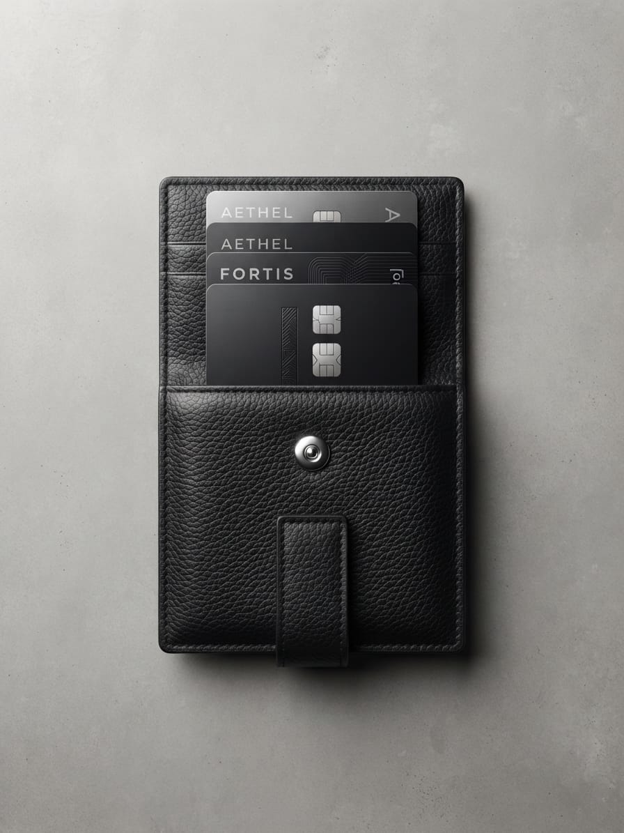 Premium Genuine Cow Leather Card Holder Wallet for Men