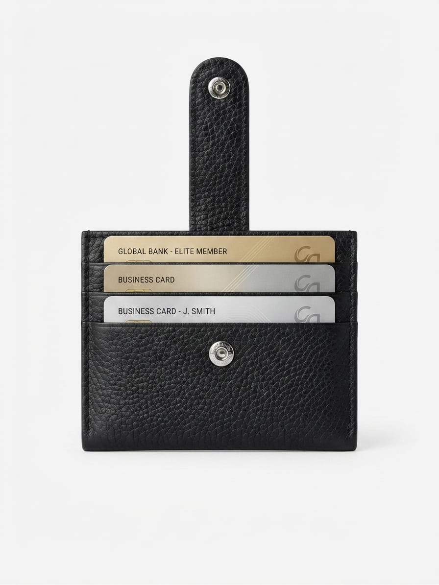 Premium Genuine Cow Leather Card Holder Wallet for Men