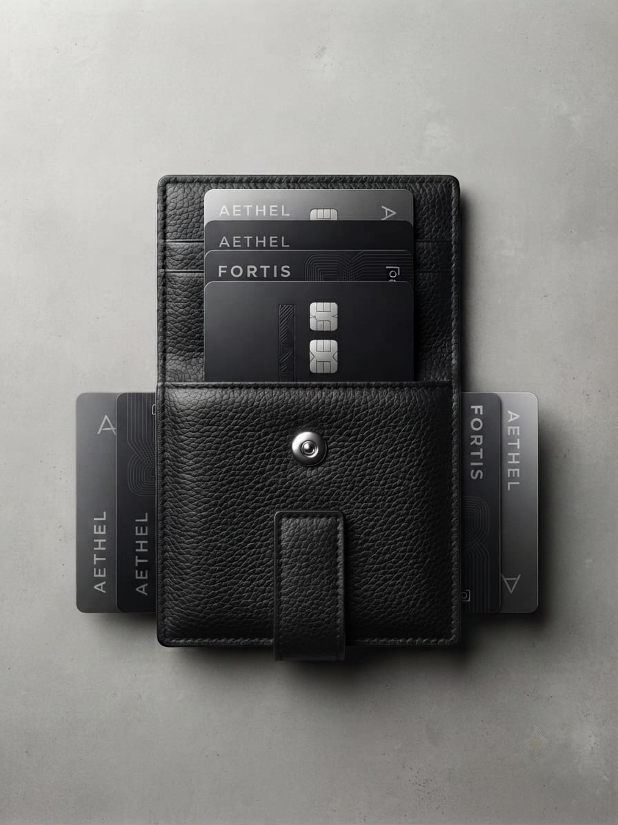 Premium Genuine Cow Leather Card Holder Wallet for Men