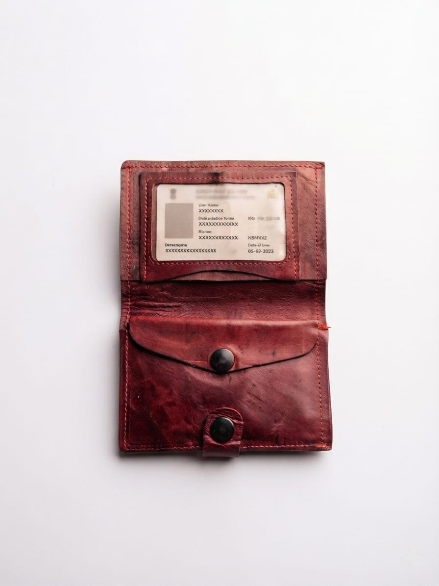 Classic Vintage Leather Wallet with Coin Pocket & Card Holder